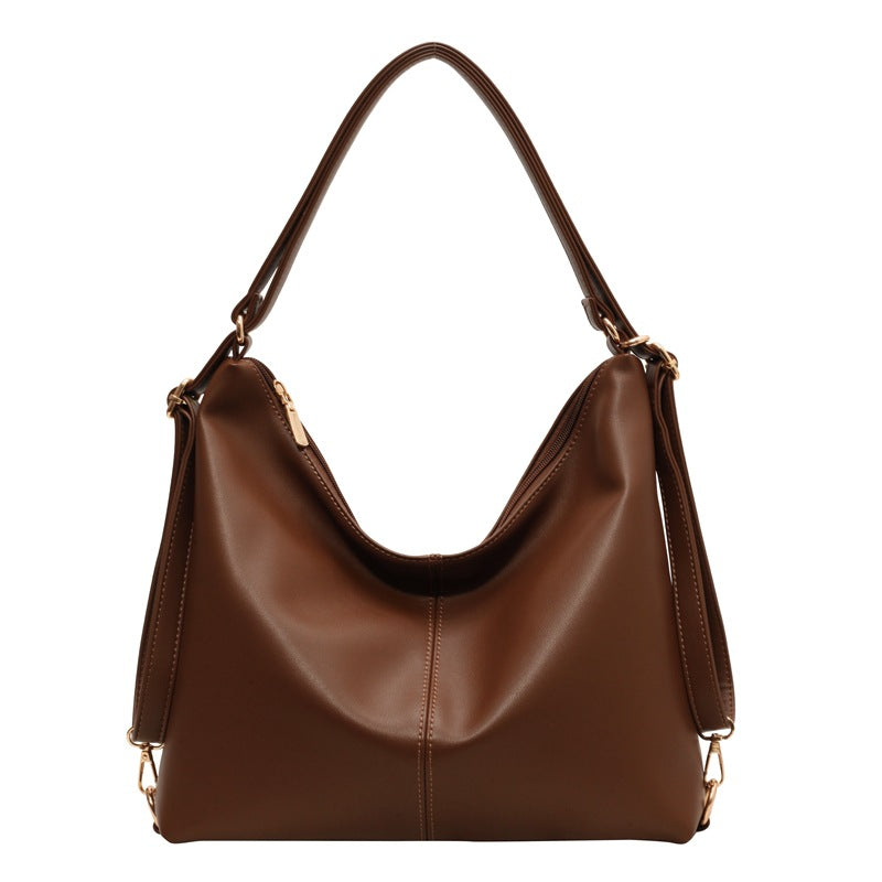 PU-textured Vintage Shoulder Bag For Women Niche Design With A Premium, High-end Vibe