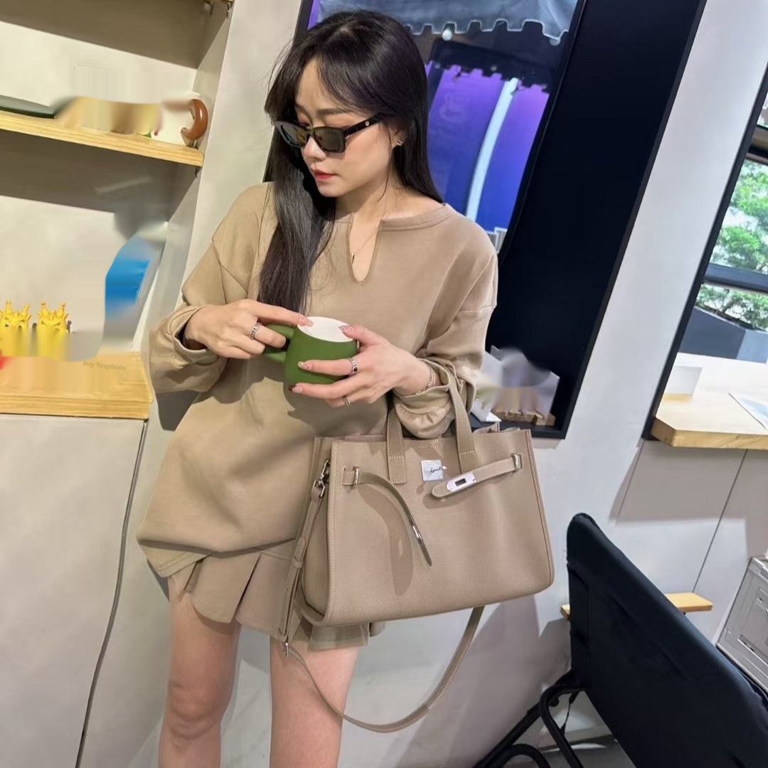 New Top Layer Cowhide All-match Crossbody Bag For Women