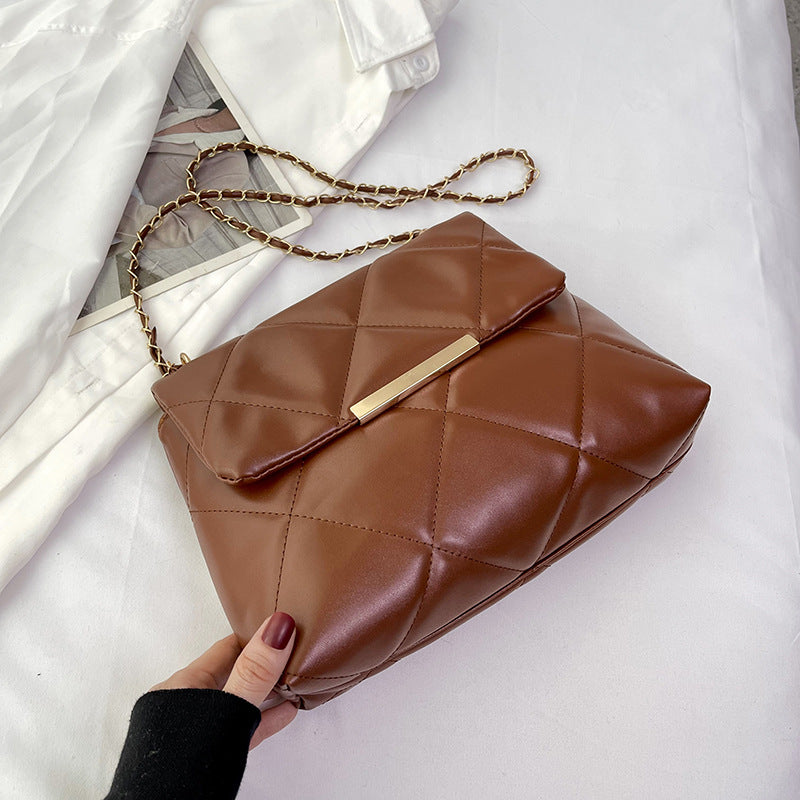 Simple Portable Casual Fashion Crossbody Diamond Embroidery Thread Chain Bag