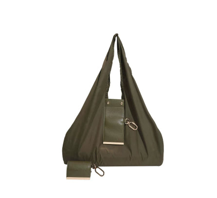 Women's Handbag With Key-ring Design Lightweight Shoulder Bag Large Capacity Shopping Bags